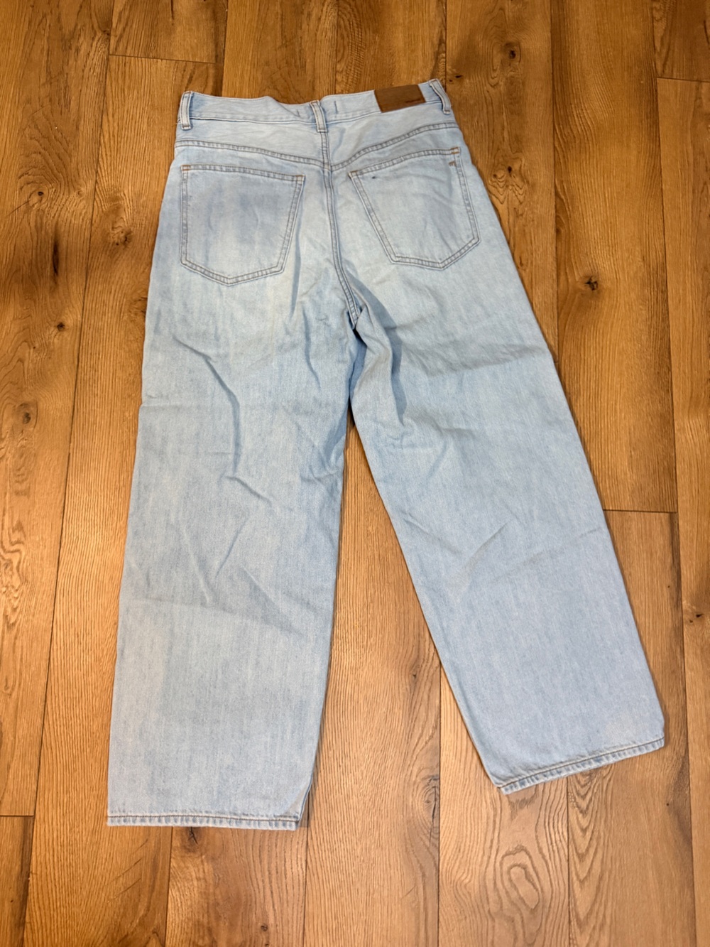 Madewell Light Wash Wide Leg Jeans - Picture 3 of 3